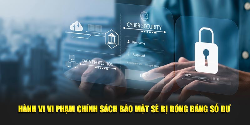 Hành vi vi phạm chính sách bảo mật sẽ bị đóng băng số dư 
